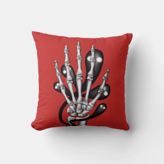 Coussin Squelette Main Avec Fantômes