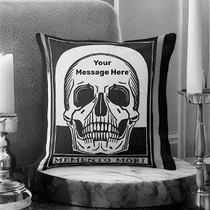 Coussin Squelette personnalisé Anniversaire fête d'Hallowe