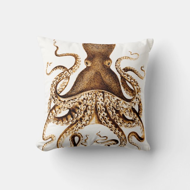 Coussin Squid Sepia (Recto)