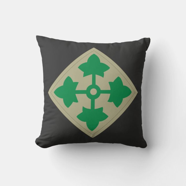 Coussin SSI - 4e division d'infanterie - texte (Recto)