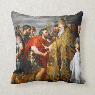 Coussin St Ambrose et empereur Theodosius Paul Rubens