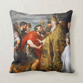 Coussin St Ambrose et empereur Theodosius Paul Rubens