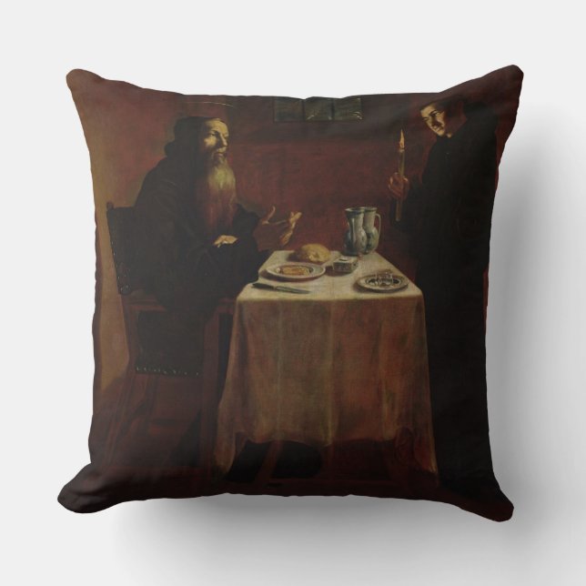 Coussin St Benoît bénissant St Maur (Recto)