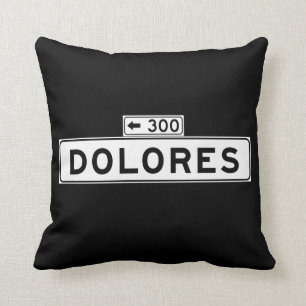 Coussin St de Dolores, plaque de rue de San Francisco
