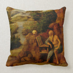 Coussin St Jerome, c.1500 (huile sur le panneau)