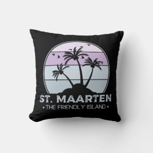 Coussin St Martin Le sympathique rétro de l'île Sint Marti