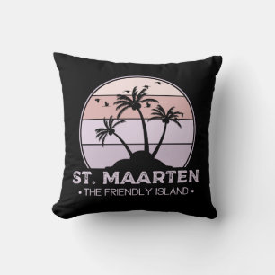 Coussin St Martin Le sympathique rétro de l'île Sint Marti
