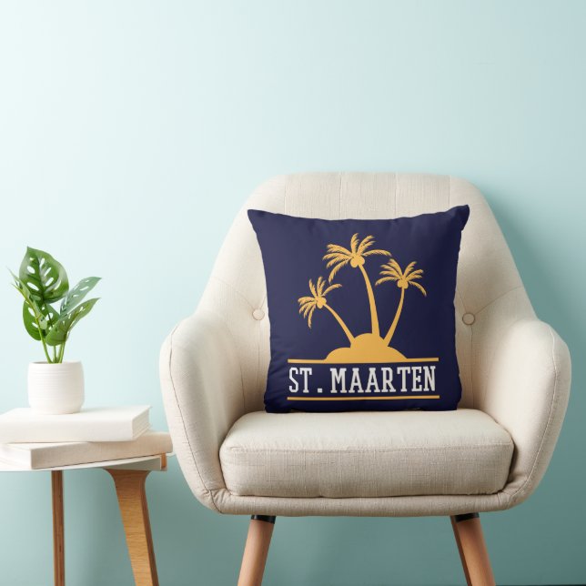Coussin St Martin L'île conviviale Sint Martin (Chaise)