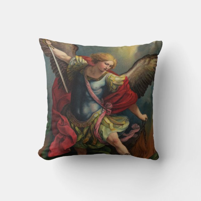 Coussin St. Michael l'archange Jeu d'oreiller (Recto)