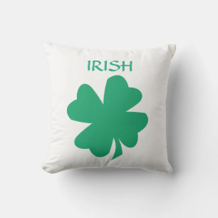 Coussin St Patrick's Day Irish Green Shamrock Leaf Cadeau