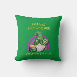 Coussin St Patrick's Day PLUS DE SHENANIGANS