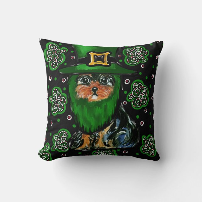 Coussin St. Patty Yorkie Poo (Recto)