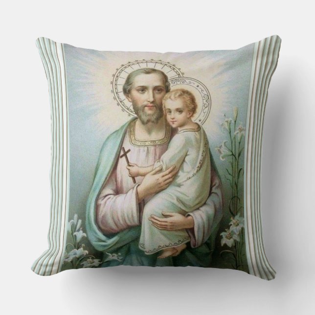 Coussin St Victor de Jésus de bébé de St Joseph (Recto)