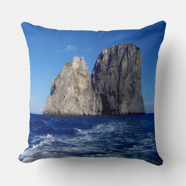 Coussin Stacks Faraglioni, île de Capri - Naples - Italie (Recto)