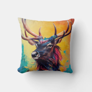Coussin Stag Deer Animal Discovery Adventure Nature Planet