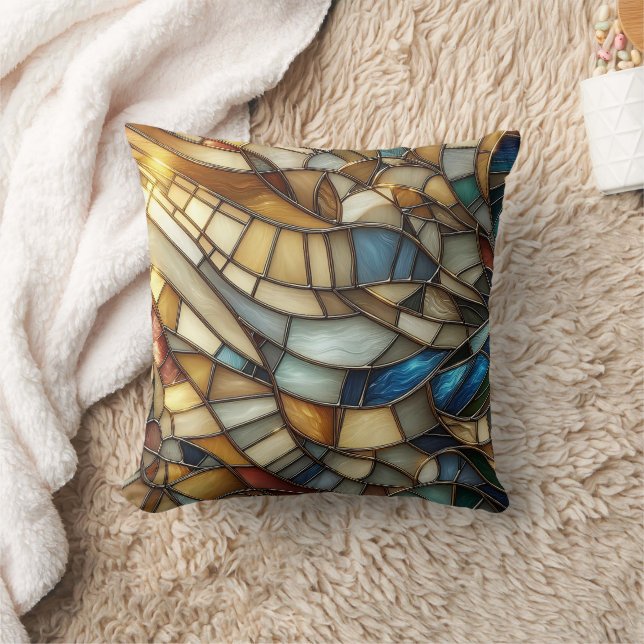 Coussin Stained Glass Waves (Couverture)