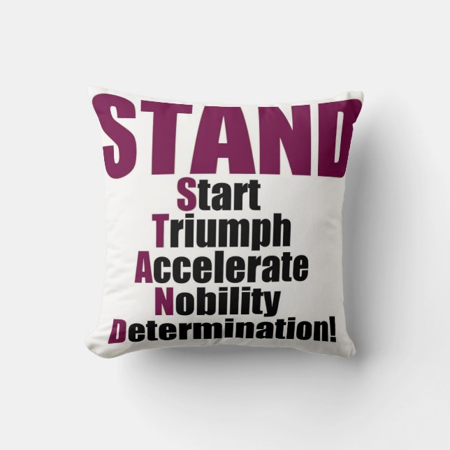 Coussin STAND, collection (Recto)