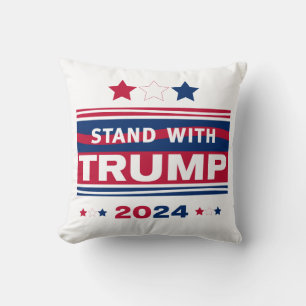 Coussin Stand with Trump~2024~MAGA