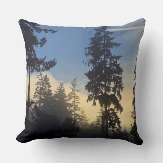 Coussin Stanley Park, bois, couche marine brouillard roula (Recto)