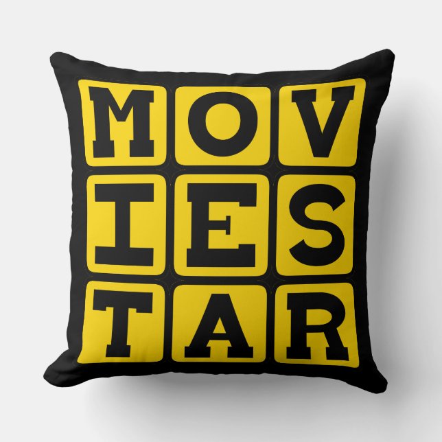 Coussin Star du cinéma, acteur populaire (Recto)