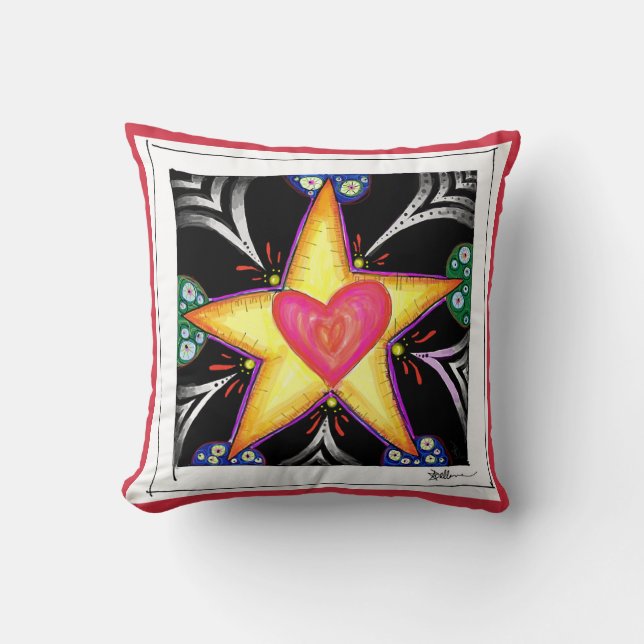 coussin 'Star Heart' (Recto)