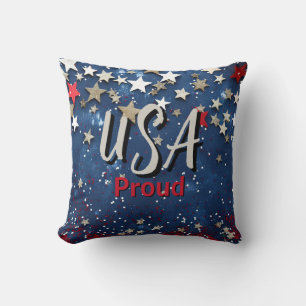Coussin Star Spanged USA Fière