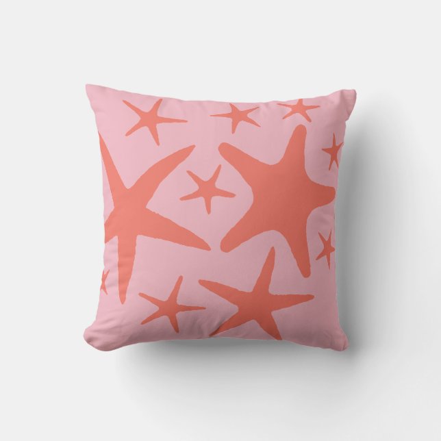 Coussin Starfish Beach Ocean Mermaid Jeu d'oreiller (Recto)