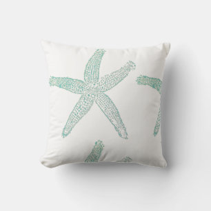 Coussin Starfish Plage Nautique Turquoise Marée Vert bleu