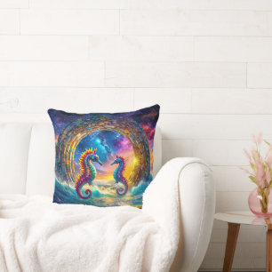 Coussin StarGate Seahorses Design par Rich AMeN Gill