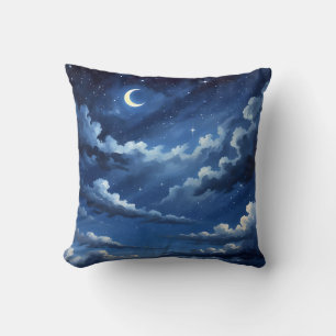 Coussin Starry Crescent Sky