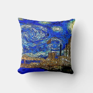 Coussin Starry Night Crescent City