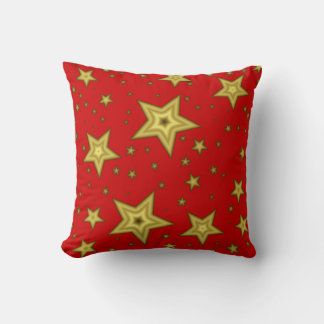 Coussin Stars du Red Background Pillow