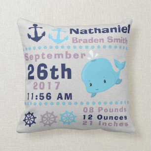Coussin Stat nautique de naissance de navigation de