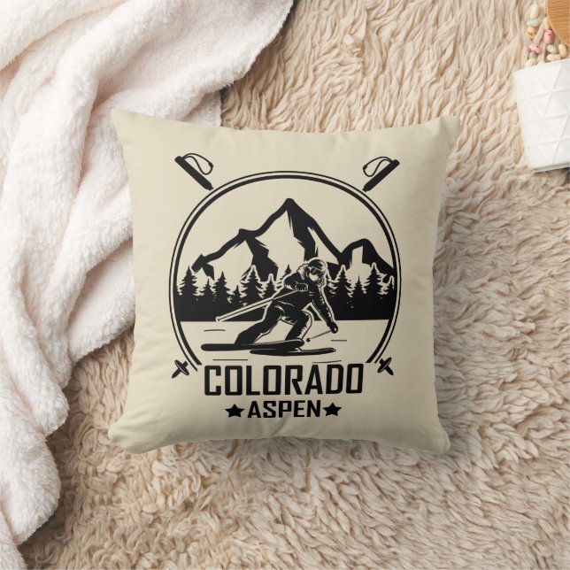 Coussin Station de ski Colorado Aspen (Couverture)