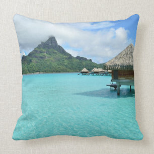 Coussin Station de vacances d'Overwater sur le carreau de