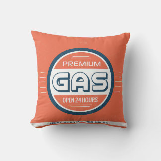 Coussin Station essence Retro Étiquette designer Accent Co