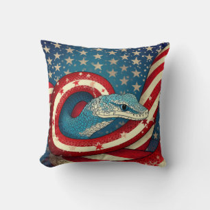 Coussin Stations et rayures de crotales