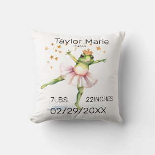 Coussin Statistiques de la grenouille de Ballerina