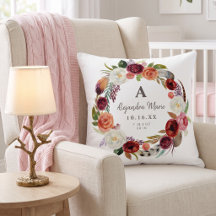 Statistiques de naissance de bébé Automne Boho Blo
