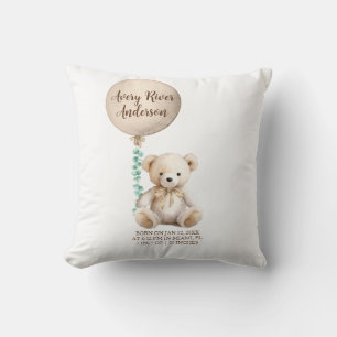 Coussin Statistiques sur la date de naissance de l'ours en