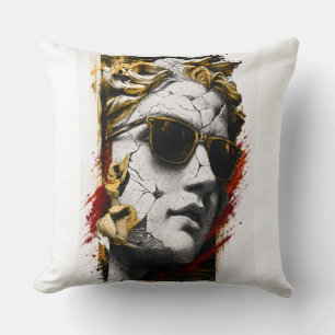 Coussin Statue Cool avec Lunettes de Soleil – Sagesse Anti