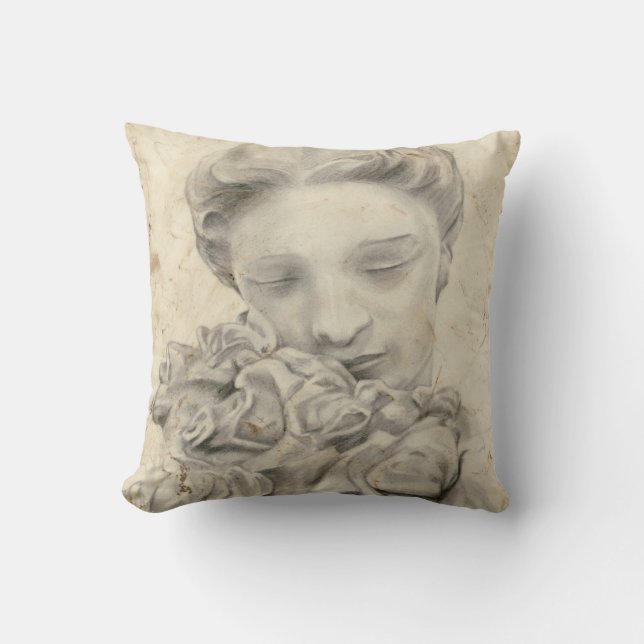 Coussin Statue dans le Jardin I (Recto)