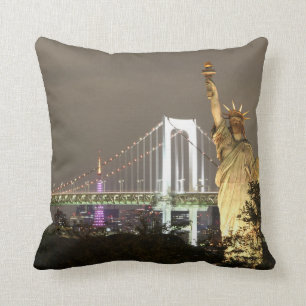 Coussin Statue De La Liberté Et Skyline New York
