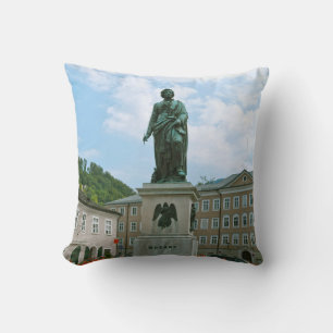 Coussin Statue de Mozart à Salzbourg