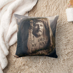 Coussin Statue Divine : Le Seigneur Est Mon Rocher
