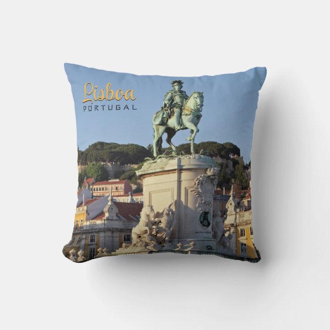 Coussin Statue équestre du roi José I, Lisbonne (Recto)