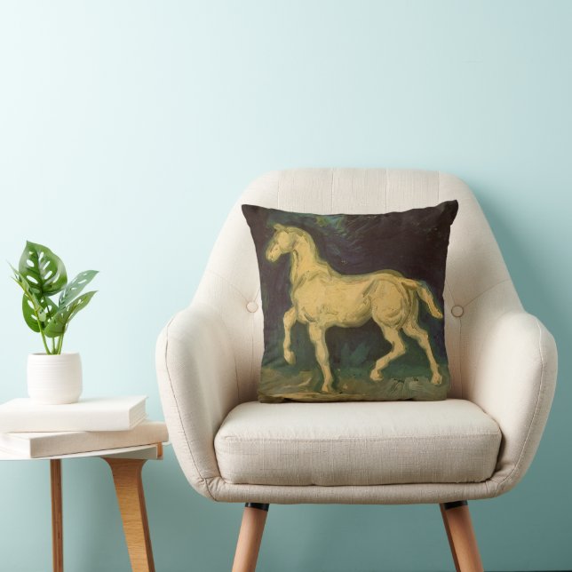 Coussin Statuette en plâtre d'un cheval par Vincent van Go (Chaise)