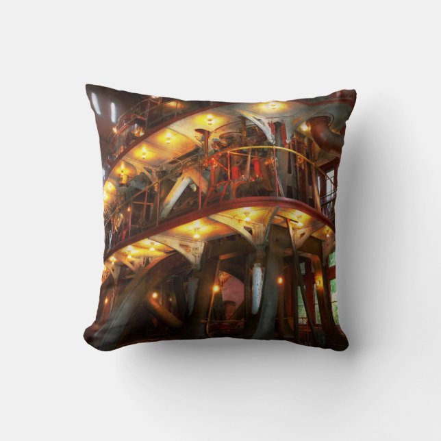 Coussin Steampunk - Allis fait tout le travail (Recto)