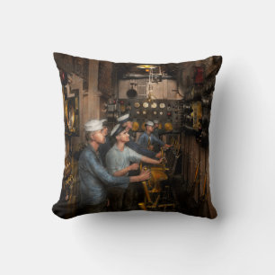 Coussin Steampunk - Commandes sur l'USS Washington 1920
