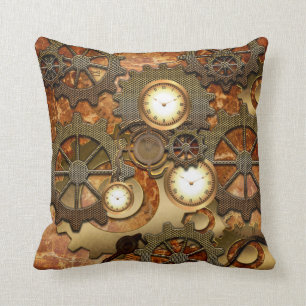 Coussin Steampunk d'or